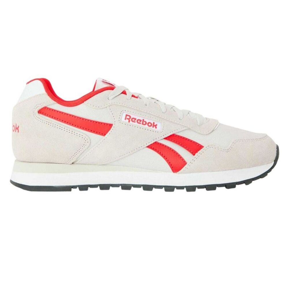 Reebok Mens Glide Leather Flat Sneakers / Mist Grey